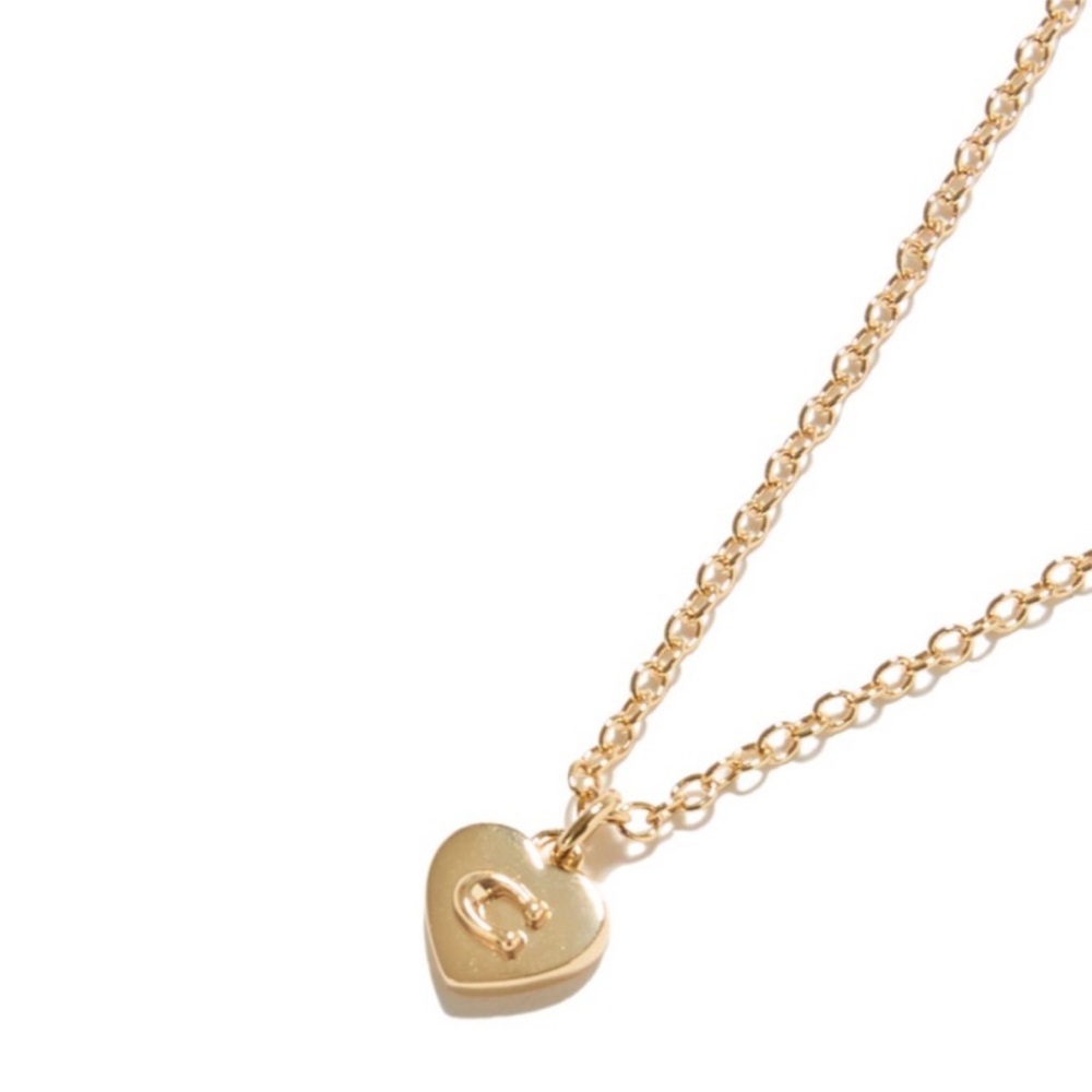 Gold Heart Pendant Necklace
